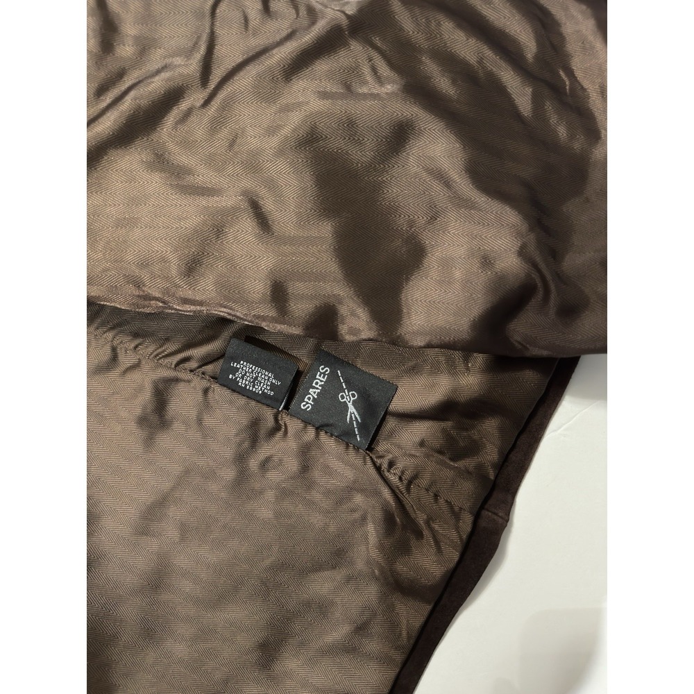 Roundtree & Yorke Mens Long Brown Suede Leather Jacket Coat Trench Size XXL City - Picture 13 of 15